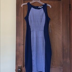 DAISY Fuentes blue sleeveless dress